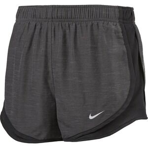Nike Tempo Womens Running Shorts Charcoal Grey Mesh Trim Athletic XS /#26331